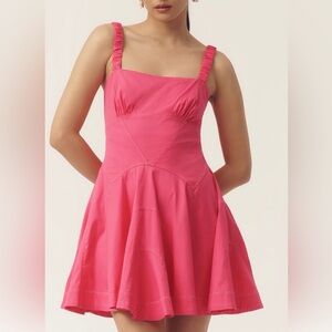 NWT Anthropologie Pink Rose Dress XS